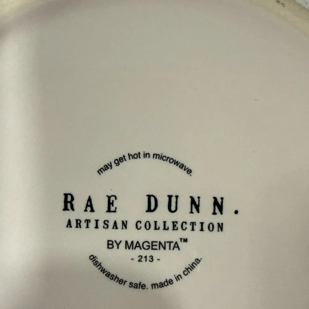 “PURRFECT” Rae Dunn WHITE 5” Ceramic Cat Pet Dish Food Water Bowl New